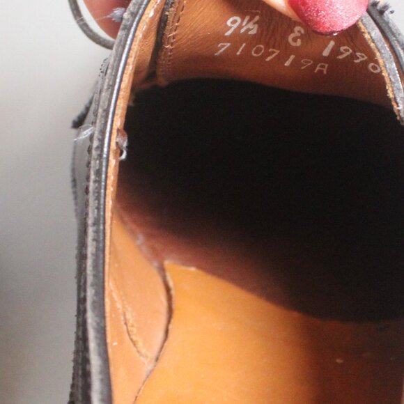 Allen‎ Edmonds Black Leather Oxfords Men’s Size 9.5 main image 7